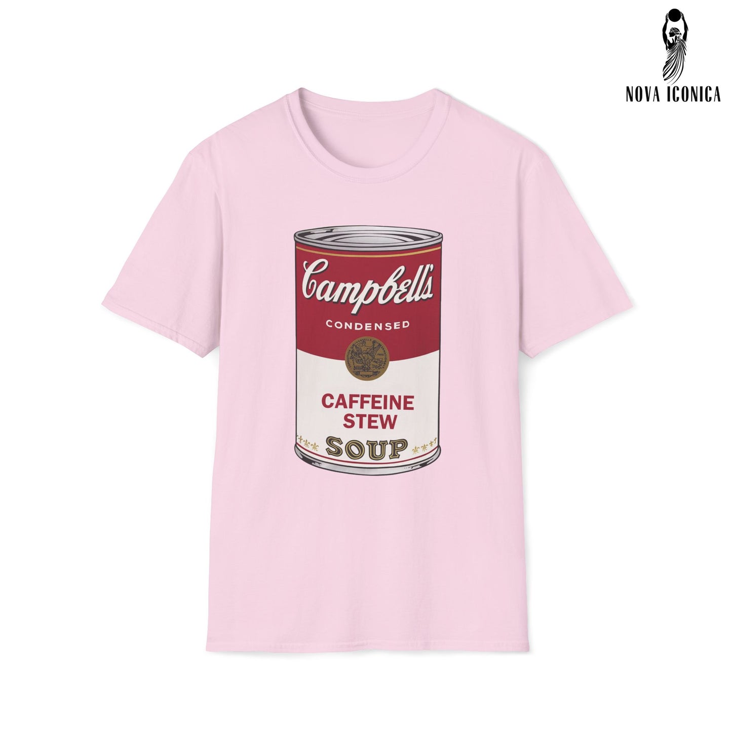 Campbell Soup Shirt, Campbells soup tshirt, Warhol soup shirt, soup can shirt, funny art shirt, gift for artist, art tee, Caffeine Stew Shir