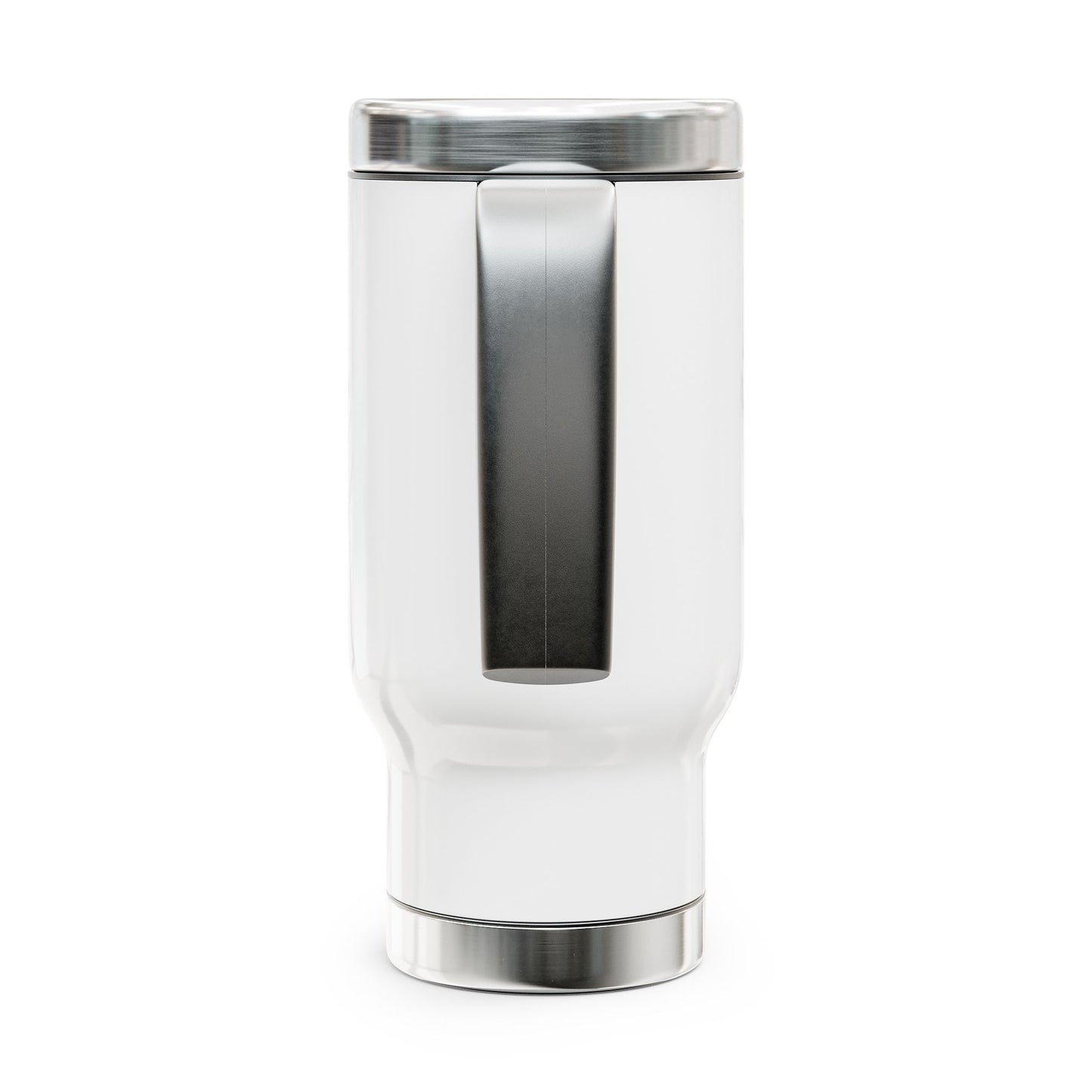 Overthinker Stainless Steel Travel Mug with Handle, 14oz