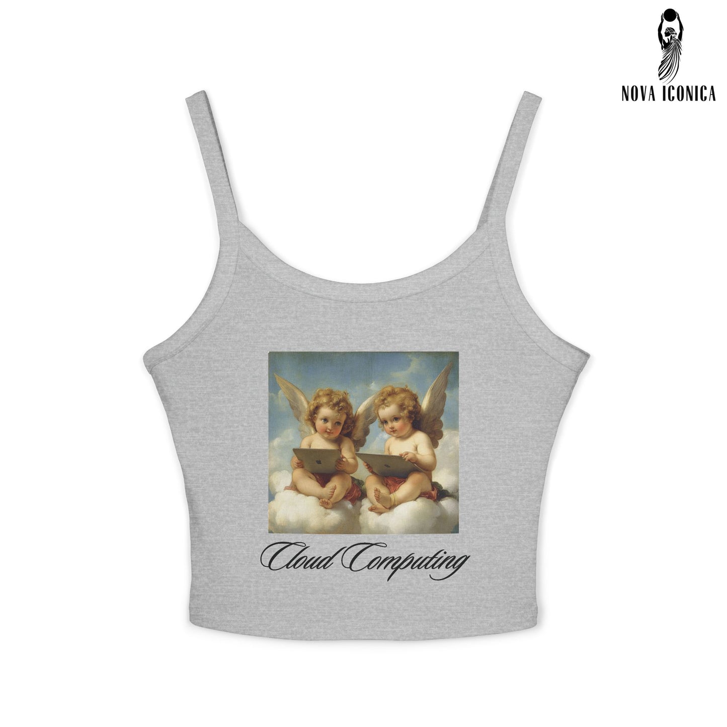 Cherub Shirt, Angel Shirt Aesthetic, Aesthetic Angel Shirt, Cupid Angel Shirt, Cupid Shirt, Angel Print Shirt, Cute Graphic Crop Tank Top