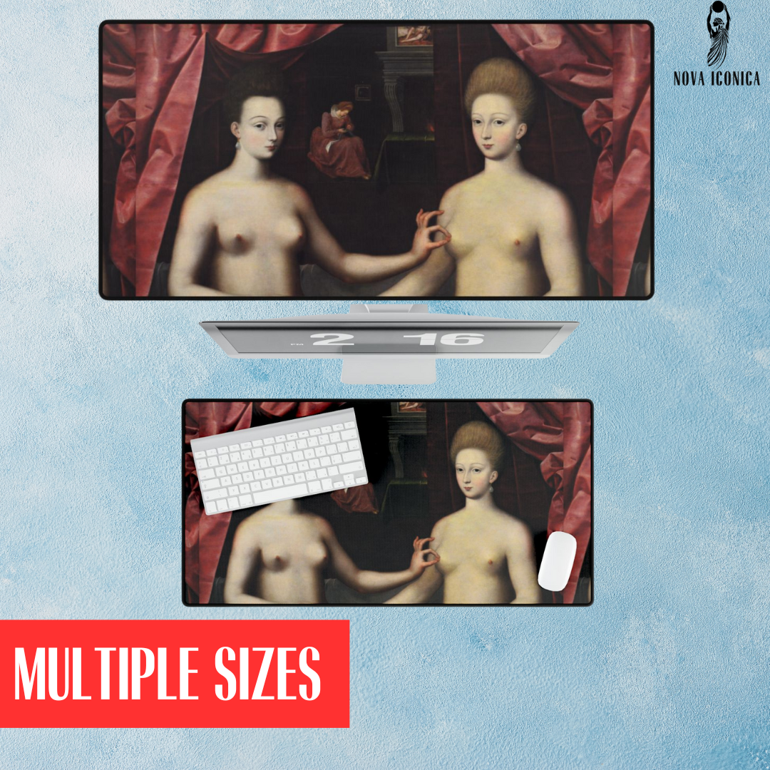 Famous renaissance painting,classical art mouse pad,aesthetic desk accessories,artsy office stuff,fine art,funny classic art