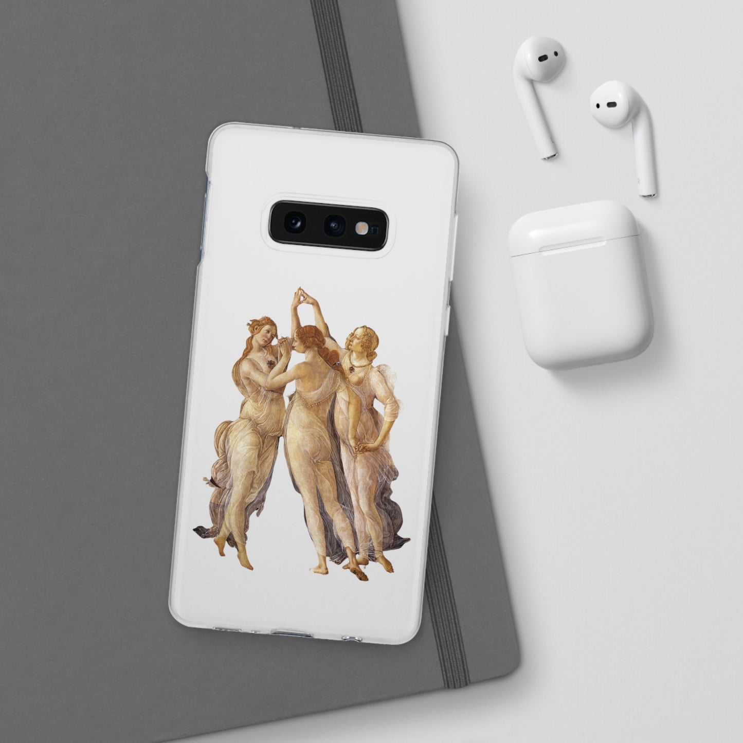Three Graces Clear iPhone Case,Classical art phone case,aesthetic,arttok,iPhone android wireless charging,Feminist,Renaissance