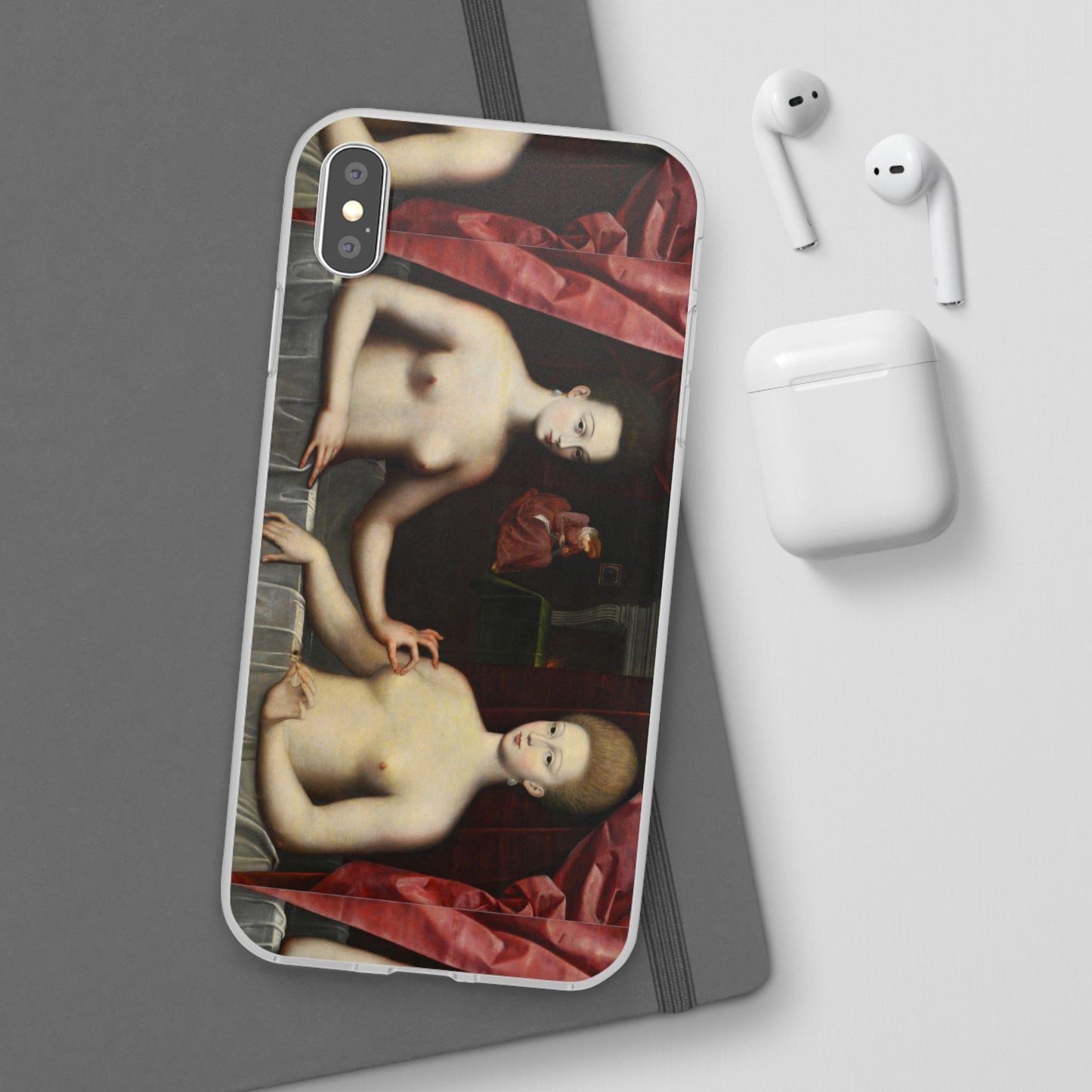 Gabrielle d'Estrées and One of Her Sisters iPhone case, Art iPhone case