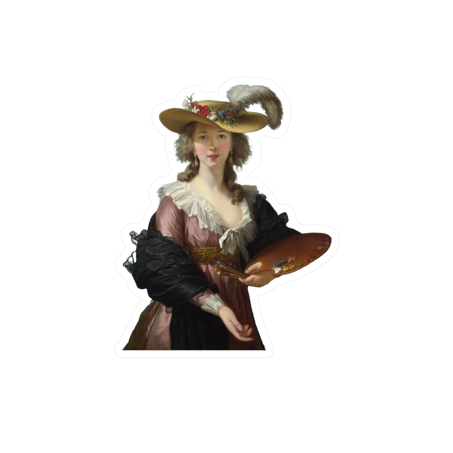 Vigée Le Brun Sticker, Artist Laptop Sticker