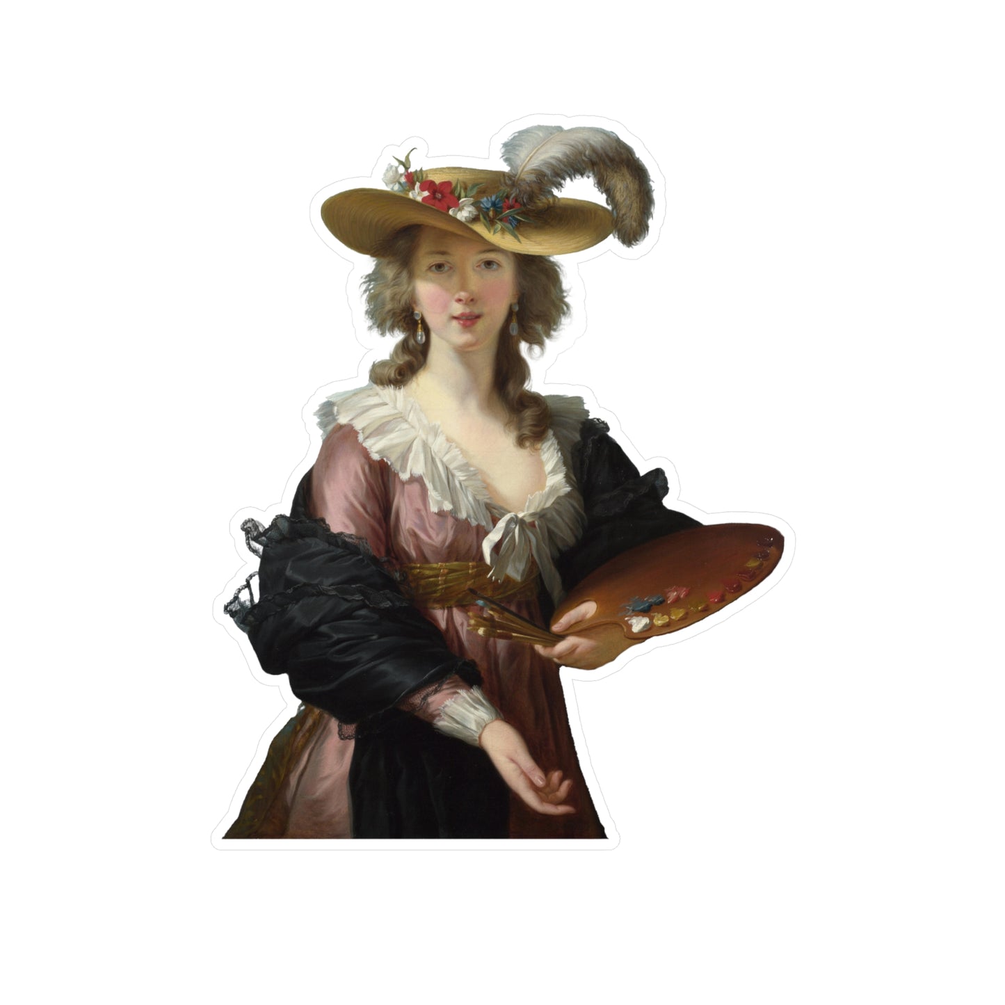 Vigée Le Brun Sticker, Artist Laptop Sticker