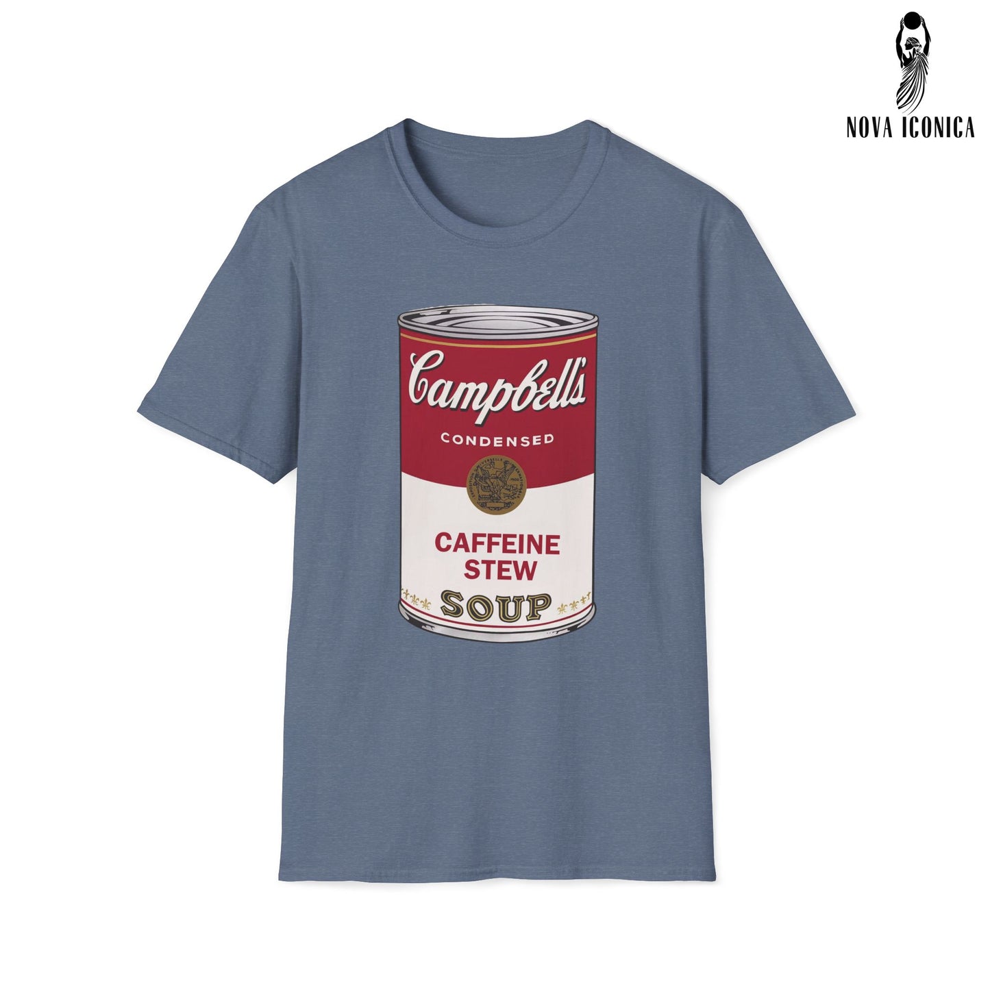 Campbell Soup Shirt, Campbells soup tshirt, Warhol soup shirt, soup can shirt, funny art shirt, gift for artist, art tee, Caffeine Stew Shir
