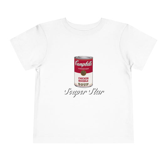 Cute Toddler Tee with Chicken Noodle Soup Design, Fun Gifts, Nursery Style, Kids Playwear, Birthday Outfit, Everyday Casual