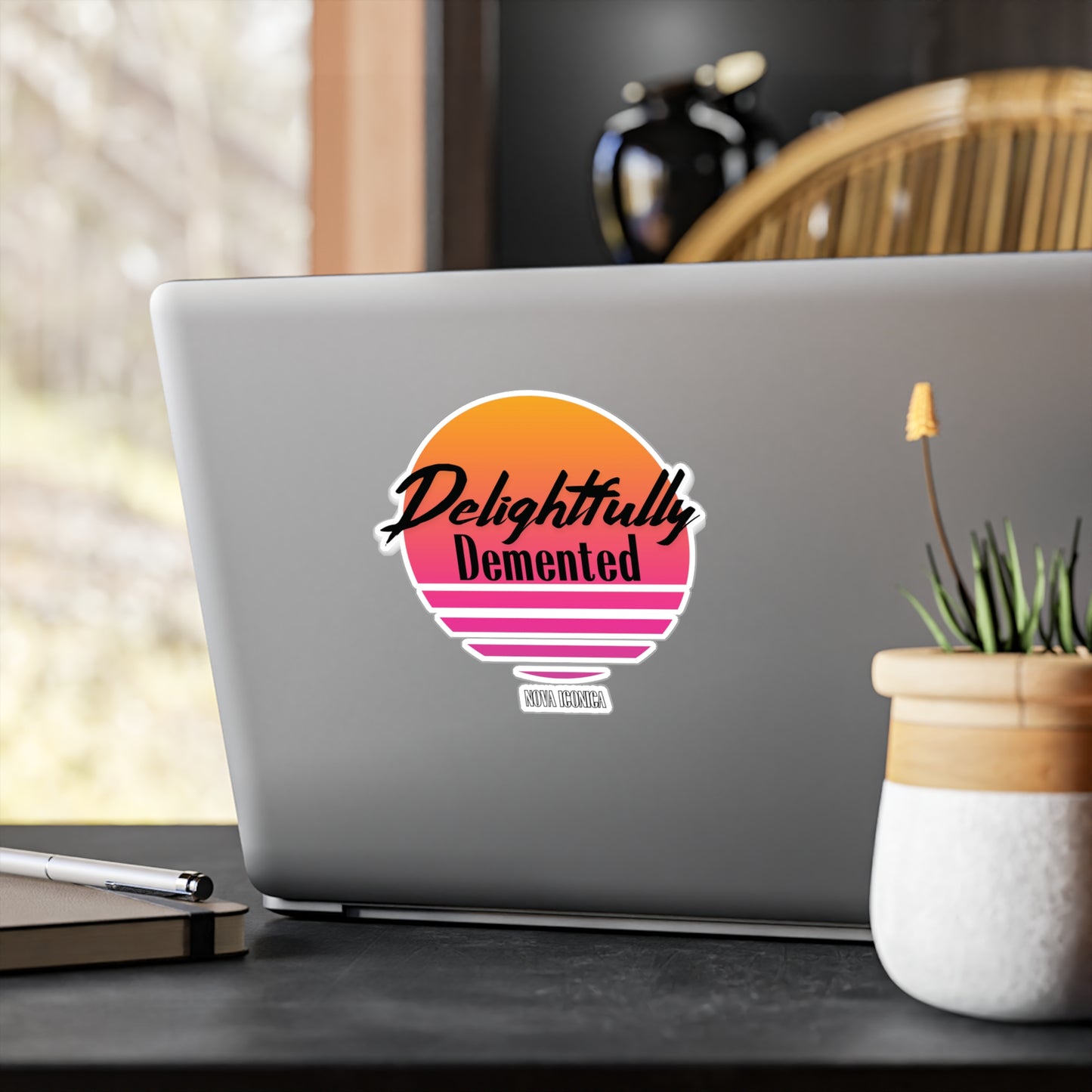 Delightfully Demented Sticker Vinyl Decal Waterproof Sticker