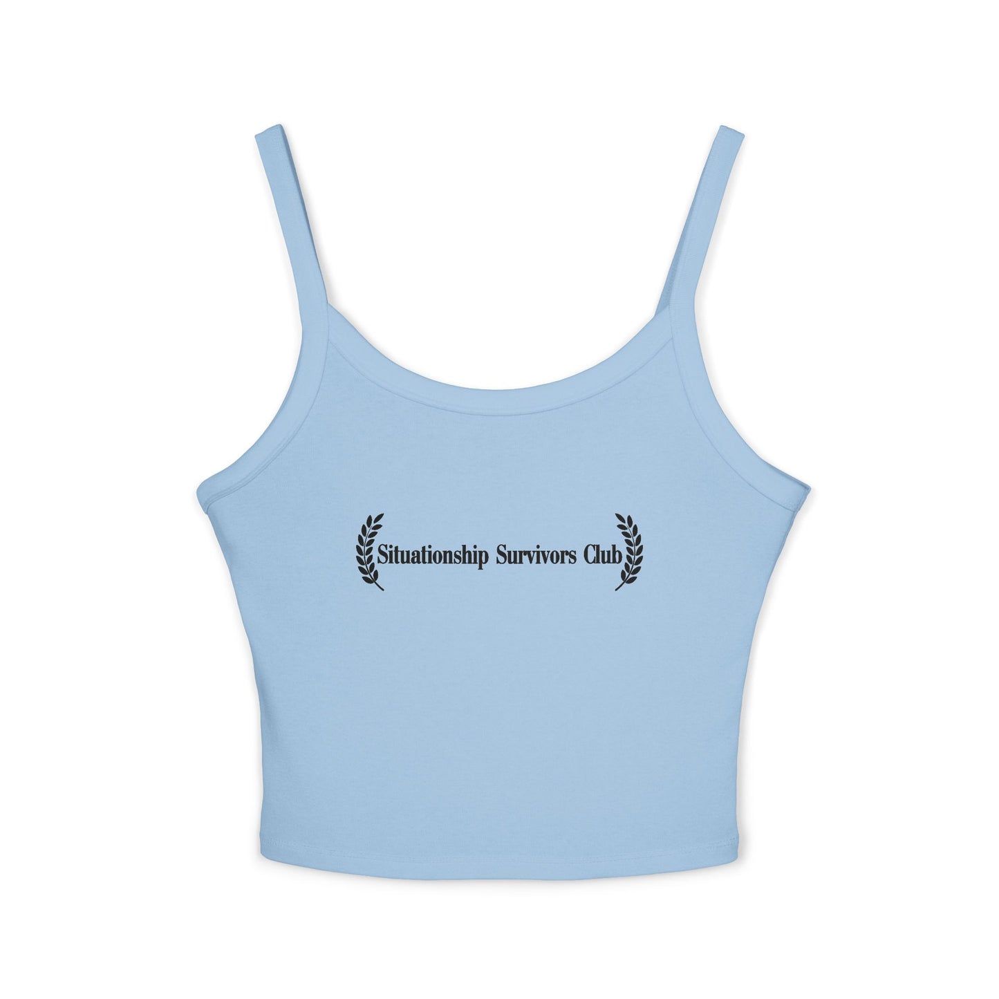 Situationship Survivors Club Women's Spaghetti Strap Tank Top - Casual Summer Wear