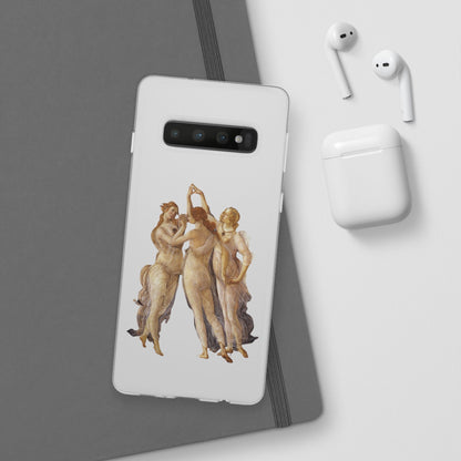 Three Graces Clear iPhone Case,Classical art phone case,aesthetic,arttok,iPhone android wireless charging,Feminist,Renaissance