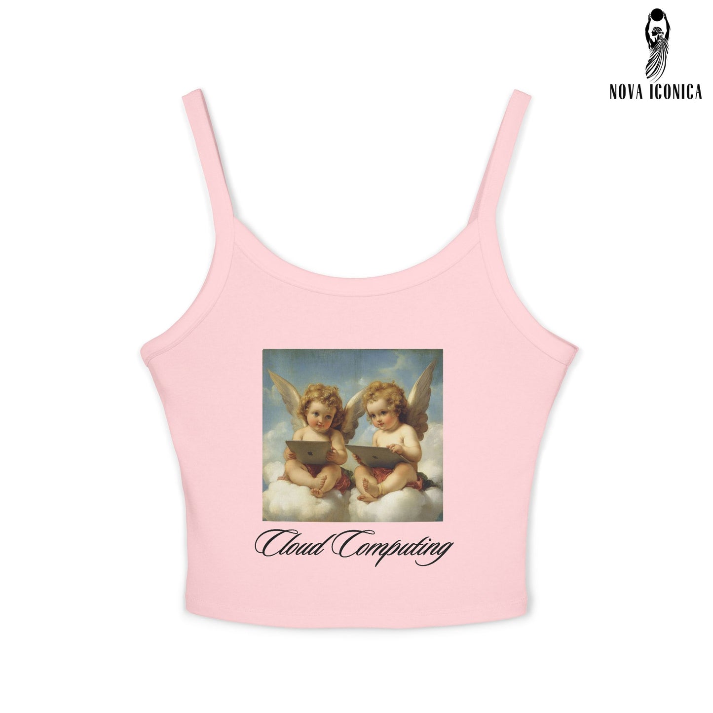 Cherub Shirt, Angel Shirt Aesthetic, Aesthetic Angel Shirt, Cupid Angel Shirt, Cupid Shirt, Angel Print Shirt, Cute Graphic Crop Tank Top