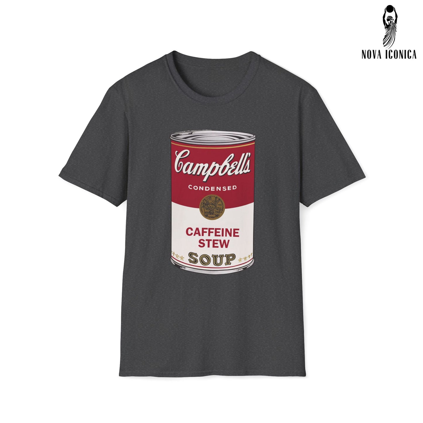 Campbell Soup Shirt, Campbells soup tshirt, Warhol soup shirt, soup can shirt, funny art shirt, gift for artist, art tee, Caffeine Stew Shir