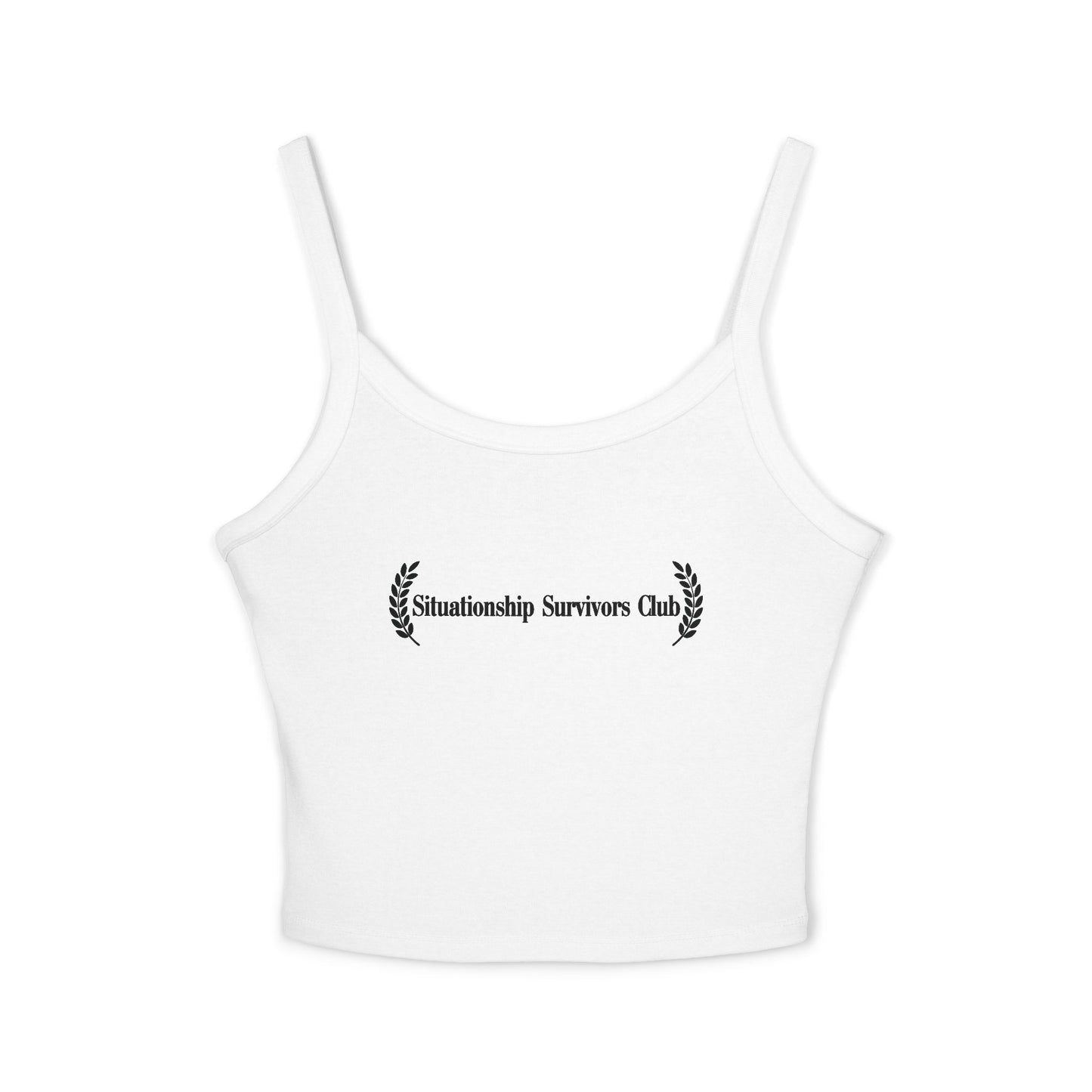 Situationship Survivors Club Women's Spaghetti Strap Tank Top - Casual Summer Wear