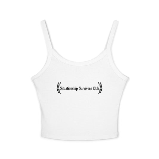 Situationship Survivors Club Women's Spaghetti Strap Tank Top - Casual Summer Wear