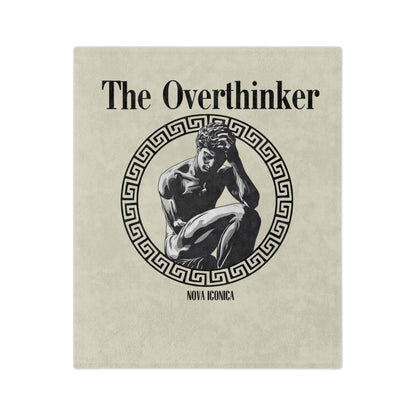 The Overthinker Velveteen Microfiber Blanket – Cozy & Thoughtful Gift for Creative Minds