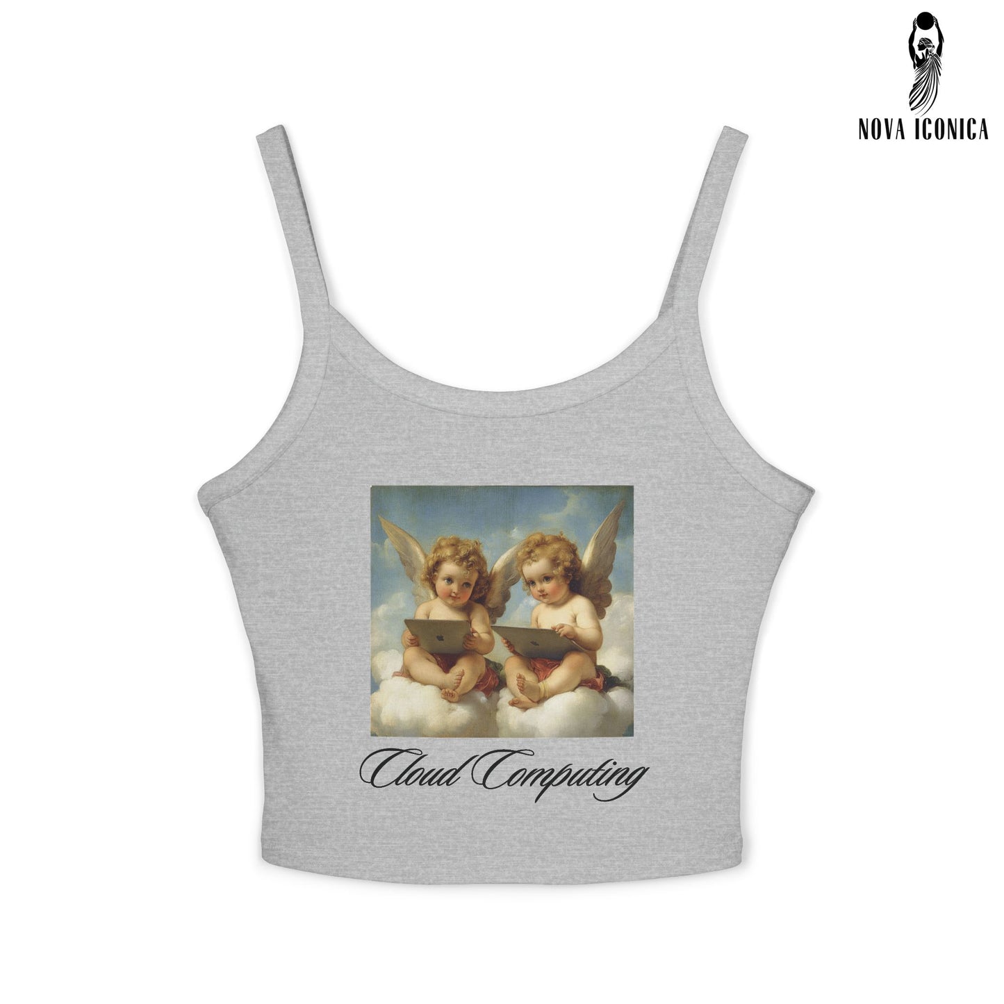 Cherub Shirt, Angel Shirt Aesthetic, Aesthetic Angel Shirt, Cupid Angel Shirt, Cupid Shirt, Angel Print Shirt, Cute Graphic Crop Tank Top