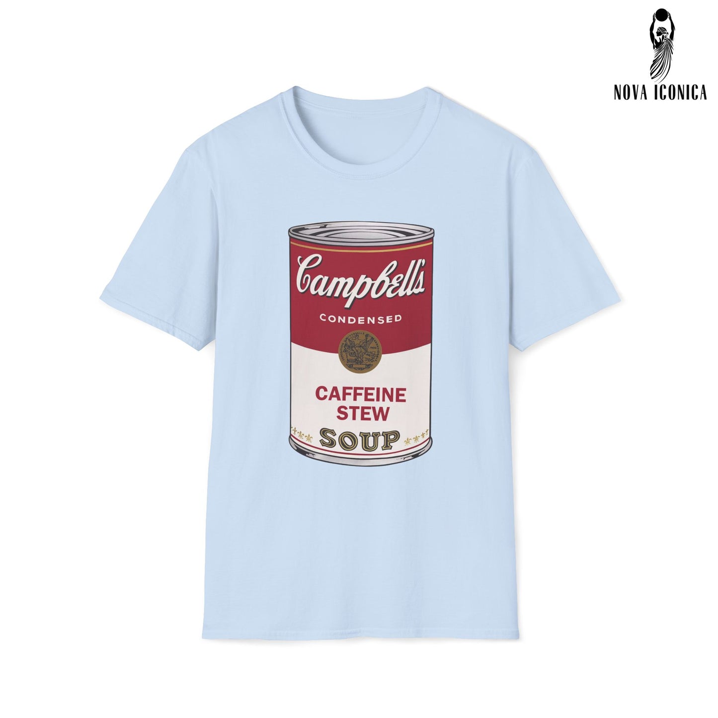 Campbell Soup Shirt, Campbells soup tshirt, Warhol soup shirt, soup can shirt, funny art shirt, gift for artist, art tee, Caffeine Stew Shir