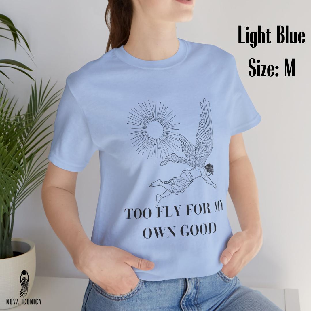 Mythology Shirt Icarus Shirt Greek Mythology Poet Shirt Dark Academia Clothing Literary Shirt Literature Shirt Librarian Book Club T-Shirt