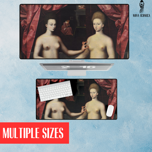 Famous renaissance painting,classical art mouse pad,aesthetic desk accessories,artsy office stuff,fine art,funny classic art
