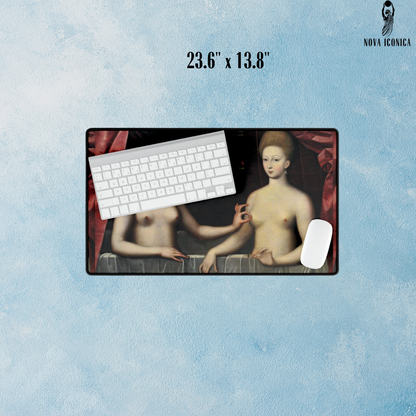 Famous renaissance painting,classical art mouse pad,aesthetic desk accessories,artsy office stuff,fine art,funny classic art