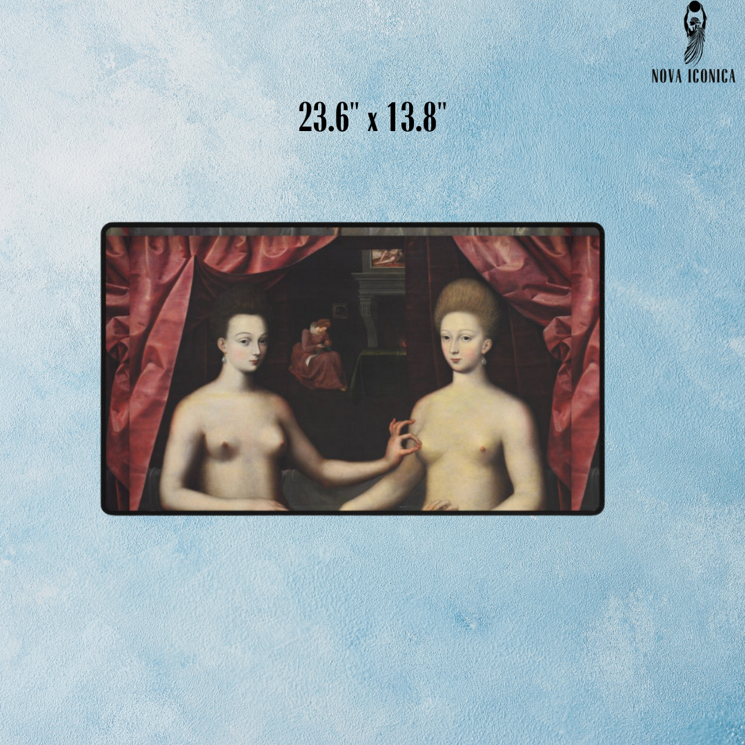 Famous renaissance painting,classical art mouse pad,aesthetic desk accessories,artsy office stuff,fine art,funny classic art