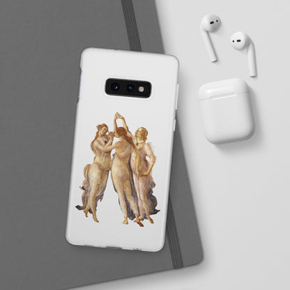 Three Graces Clear iPhone Case,Classical art phone case,aesthetic,arttok,iPhone android wireless charging,Feminist,Renaissance