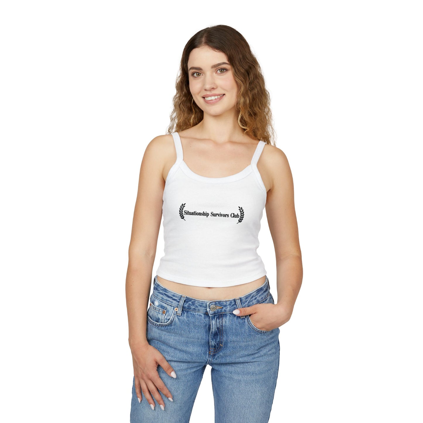 Situationship Survivors Club Women's Spaghetti Strap Tank Top - Casual Summer Wear