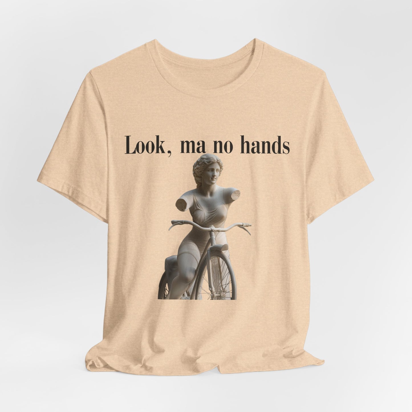 Funny Unisex Jersey Tee - "Look, Ma No Hands" Graphic T-Shirt