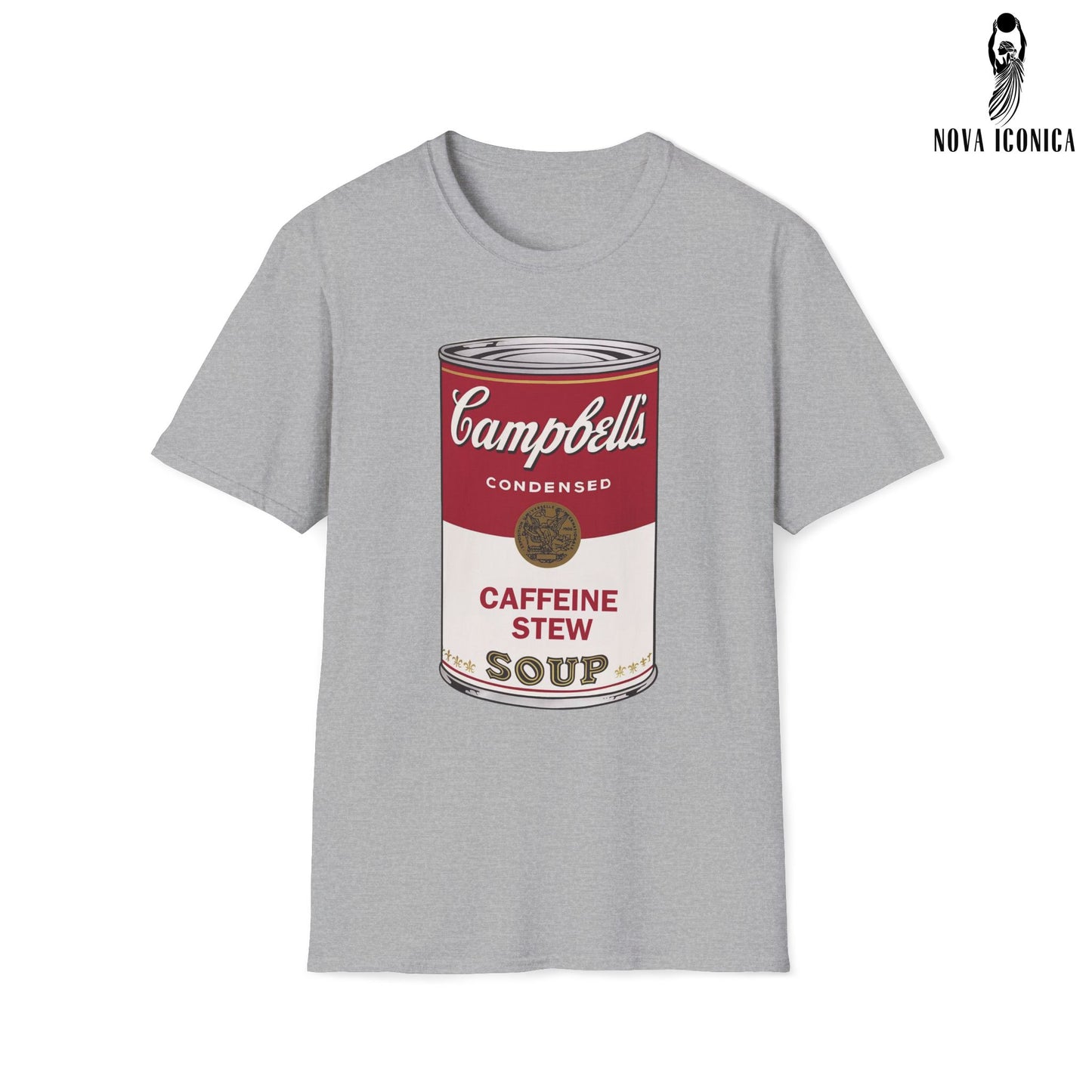Campbell Soup Shirt, Campbells soup tshirt, Warhol soup shirt, soup can shirt, funny art shirt, gift for artist, art tee, Caffeine Stew Shir