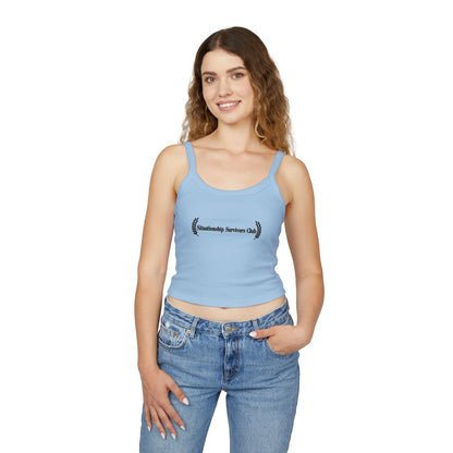 Situationship Survivors Club Women's Spaghetti Strap Tank Top - Casual Summer Wear