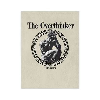 The Overthinker Velveteen Microfiber Blanket – Cozy & Thoughtful Gift for Creative Minds