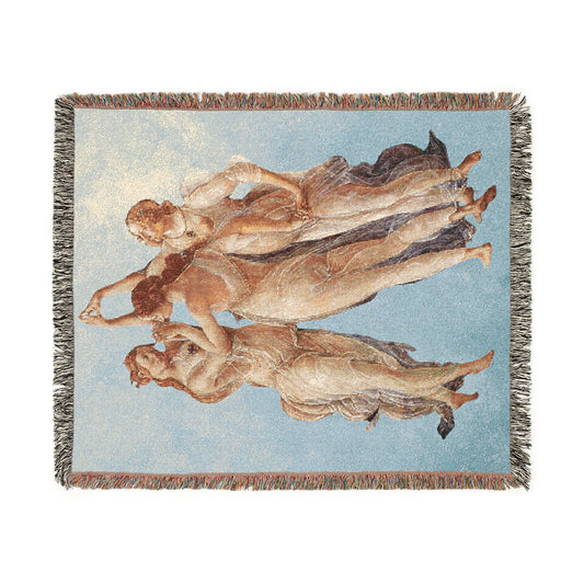 Renaissance Blanket, Woven Blanket, Sandro Botticelli, Primavera Painting, Venus Blanket, Vintage Woven Blanket, Fine Art Blanket