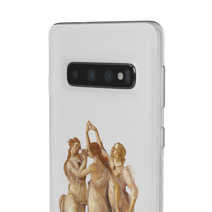 Three Graces Clear iPhone Case,Classical art phone case,aesthetic,arttok,iPhone android wireless charging,Feminist,Renaissance