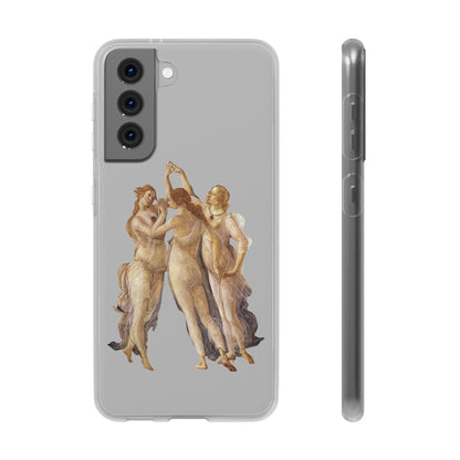 Three Graces Clear iPhone Case,Classical art phone case,aesthetic,arttok,iPhone android wireless charging,Feminist,Renaissance