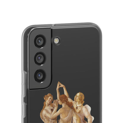 Three Graces Clear iPhone Case,Classical art phone case,aesthetic,arttok,iPhone android wireless charging,Feminist,Renaissance