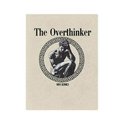 The Overthinker Velveteen Microfiber Blanket – Cozy & Thoughtful Gift for Creative Minds