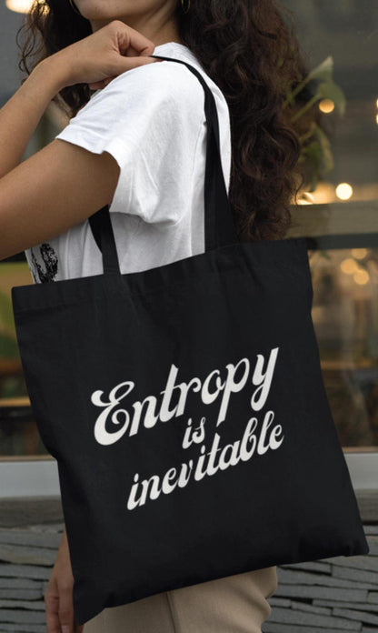 Entropy is inevitable Cotton Canvas Tote Bag