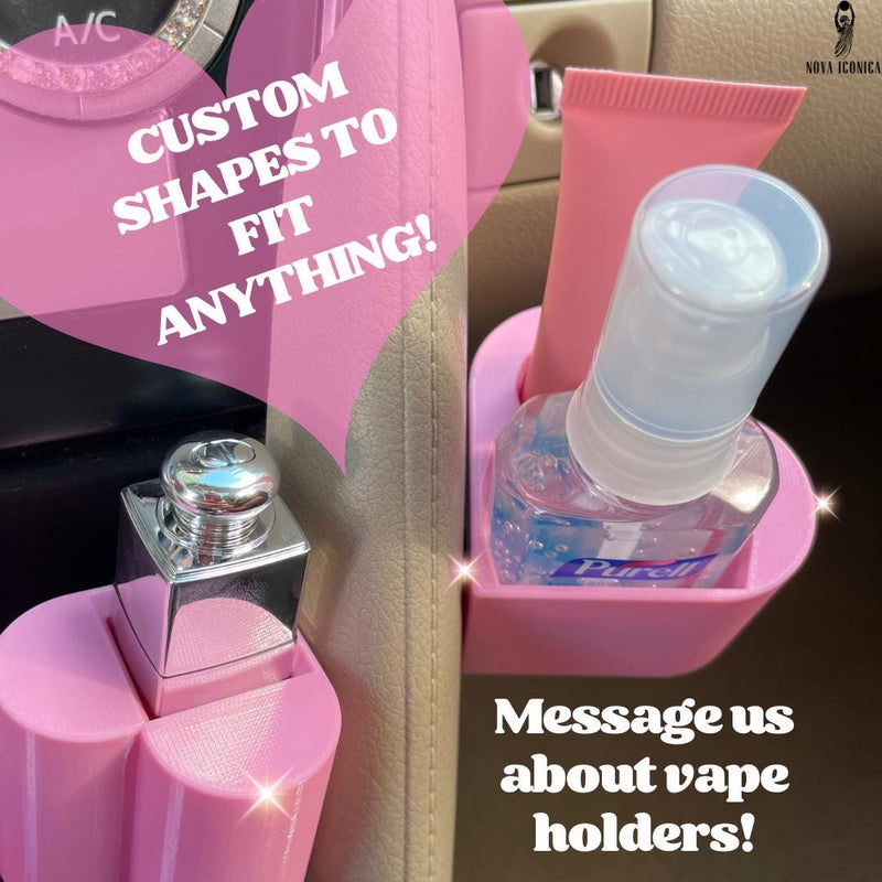 Lipbalm car holder chapstick heart girly pink personalized car accessories cute aesthetic essentials red black multiple custom name bic lighter stoner handsanitizer lipgloss lipoil lipstick women mom unique gift under 20 teen mothers day present sister girlfriend useful pastel gadgets organizer desk decor sunglasses readers caddy dashboard storage kawaii Storage reading glasses elf dior summer fridays EOS Burts Bees Aquaphor Carmex rhode fenty makeup hello kitty y2k kawaii travel keeper coquette