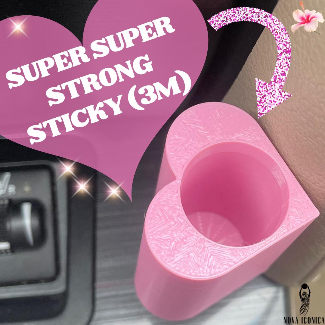 Lipbalm car holder chapstick heart girly pink personalized car accessories cute aesthetic essentials red black multiple custom name bic lighter stoner handsanitizer lipgloss lipoil lipstick women mom unique gift under 20 teen mothers day present sister girlfriend useful pastel gadgets organizer desk decor sunglasses readers caddy dashboard storage kawaii Storage reading glasses elf dior summer fridays EOS Burts Bees Aquaphor Carmex rhode fenty makeup hello kitty y2k kawaii travel keeper coquette