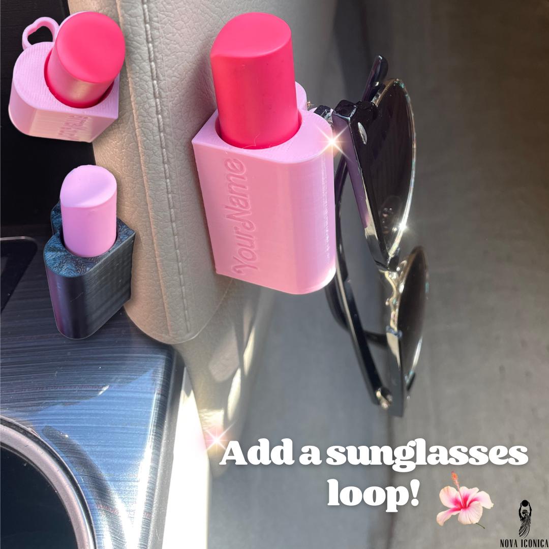 Lipbalm car holder chapstick heart girly pink personalized car accessories cute aesthetic essentials red black multiple custom name bic lighter stoner handsanitizer lipgloss lipoil lipstick women mom unique gift under 20 teen mothers day present sister girlfriend useful pastel gadgets organizer desk decor sunglasses readers caddy dashboard storage kawaii Storage reading glasses elf dior summer fridays EOS Burts Bees Aquaphor Carmex rhode fenty makeup hello kitty y2k kawaii travel keeper coquette